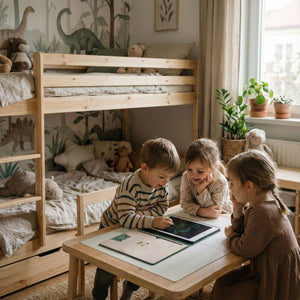 Grafiktablett mit Arbeitskarten zum Zeichnen – KidBook – Dino