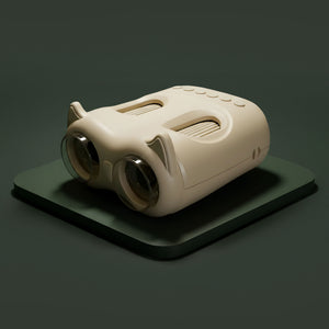 Fernglas und Mikroskop – Beige