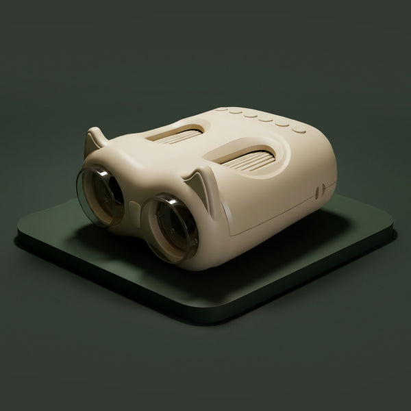 Fernglas und Mikroskop – Beige