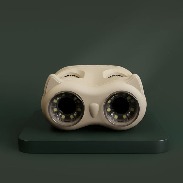 Fernglas und Mikroskop – Beige