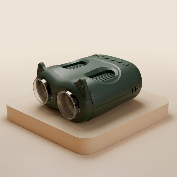 Fernglas und Mikroskop – Grün