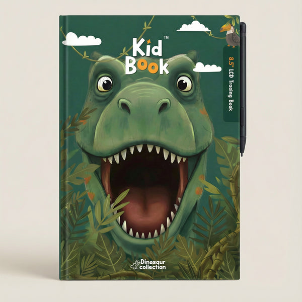 Grafiktablett mit Arbeitskarten zum Zeichnen – KidBook – Dino